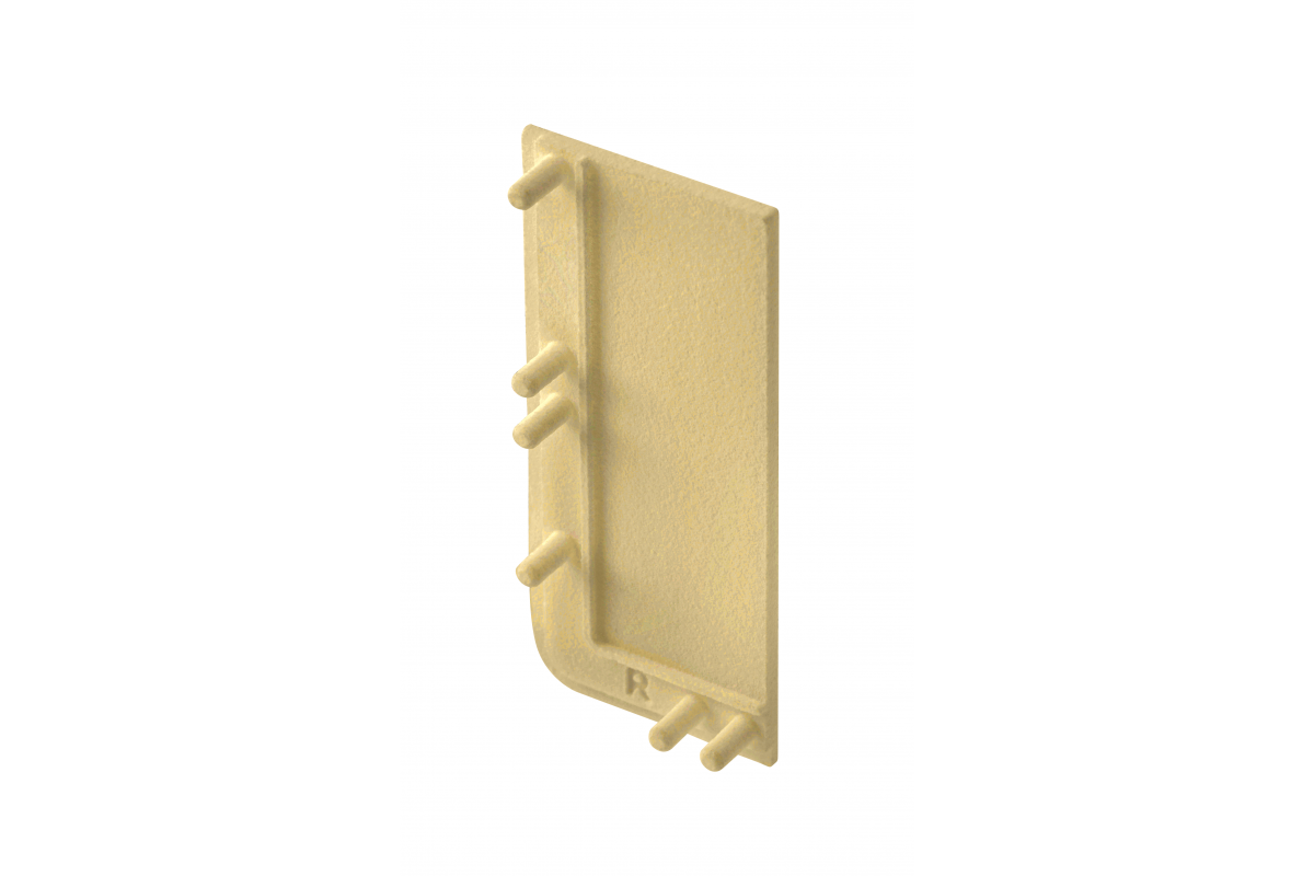 L-profile cap full, VELLO handleless system with LED function, gold right(10 pcs/op.)