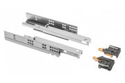 Ball bearing slide MODERN SLIDE for wood drawers with soft closing system (full extension)