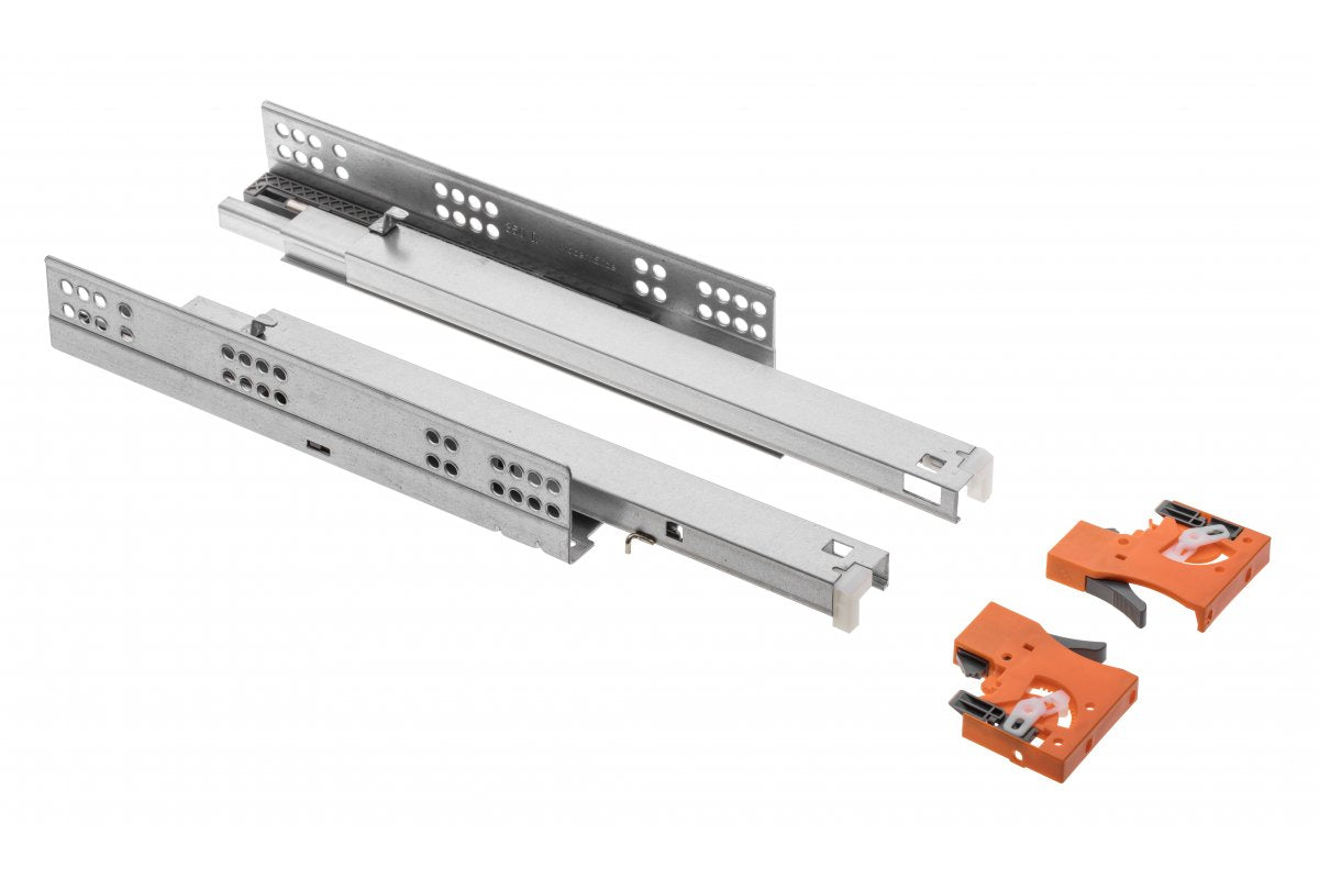 Ball bearing slide MODERN SLIDE for wood drawers with soft closing system I-300 (full extension)