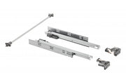 Undermount drawer slide P2O PRO L = 500, 3D adjustment, opening synchronization, 18 mm plate