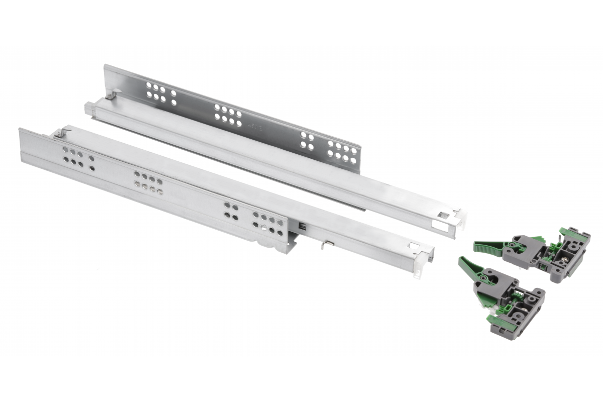 Undermount ball bearing slide with soft close PRO L=350, 3D adjustment, synchronisation, for 18mm board