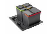 Containers for segregation AxiSpace, for drawer width 600 mm, 1X15L; 2X7L