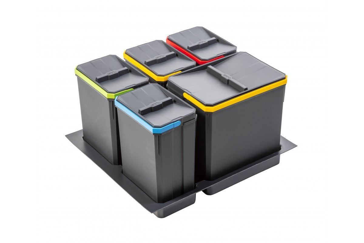 AxiSpace sorting tray, up to 600 mm drawer width, 1X15L layout; 3X7L