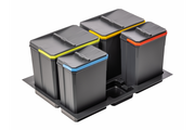 Containers for sorting AxiSpace, width of drawer 700 mm, depth 450/500 mm, 2X15L, 2X7L