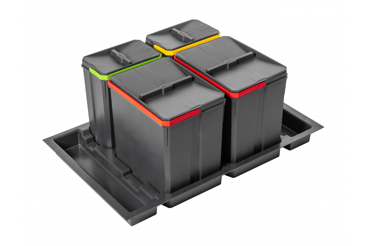 AxiSpace sorting tray, for drawer width 800 mm, layout 2X15L, 2X7L