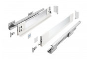 GTV AXIS PRO drawer H=84, L=550, soft-close, side with glass, white