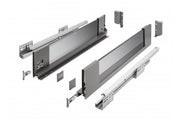 GTV AXIS PRO drawer H=116, L=300, soft-close, side with glass, anthracite