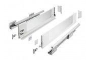 GTV AXIS PRO drawer H=116, L=450, soft-close, side with glass, white