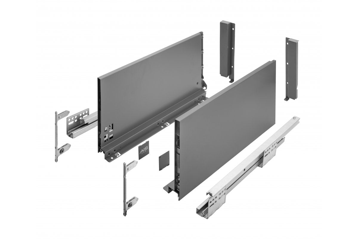 Drawer system AXISPRO 450mm anthracite - Very high H199