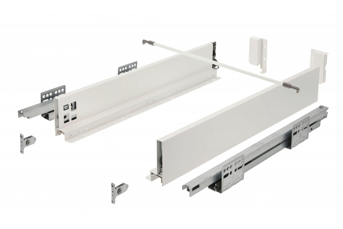 AXISPRO push to open 450mm drawer white - low H84