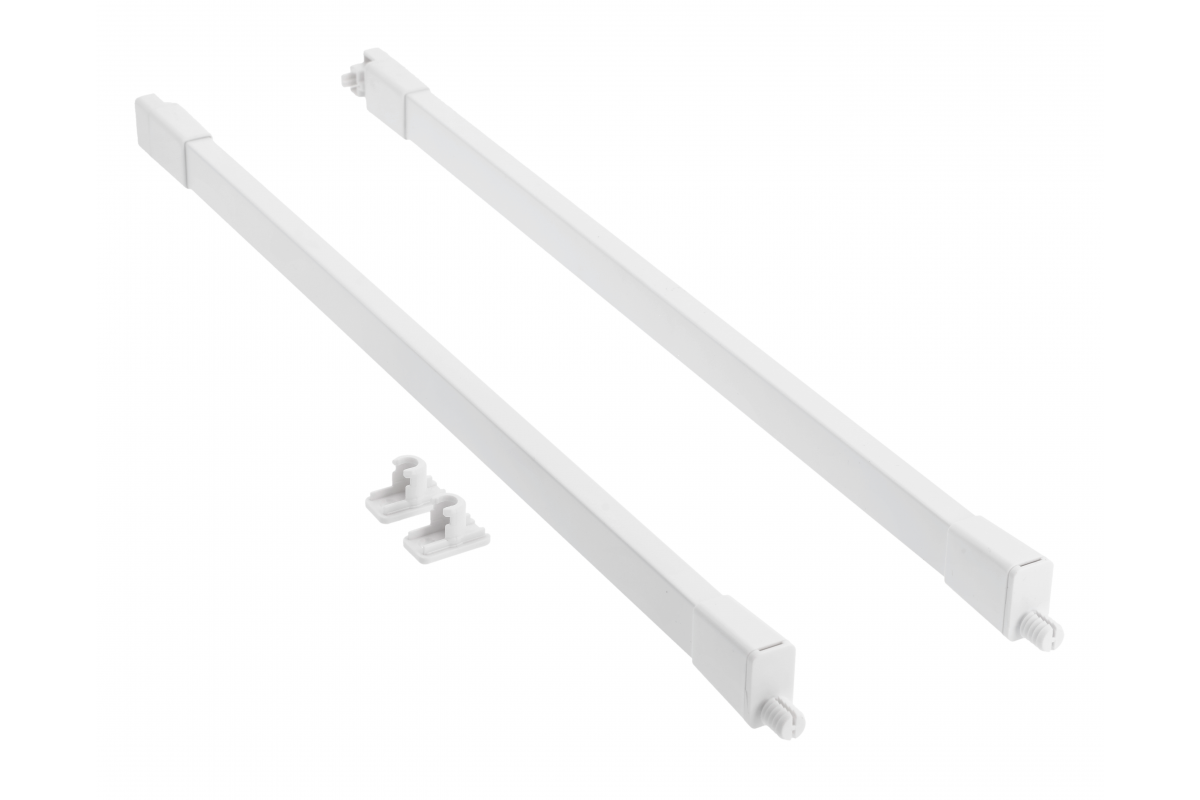 MBPRO Square longitudinal rail for drawers MBPRO 400mm white