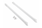 MBPRO Square longitudinal rail for drawers MBPRO 400mm white