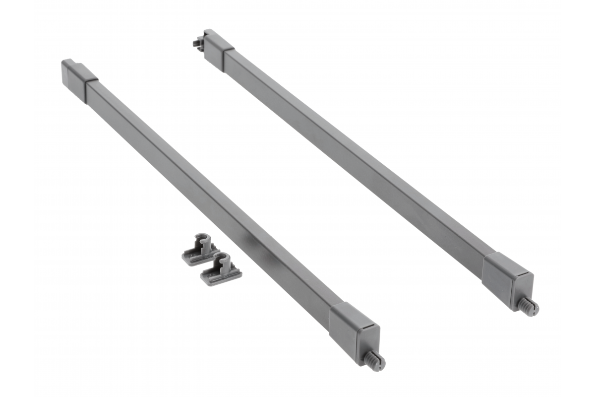 MBPRO Square longitudinal rail for drawers MBPRO 300mm anthracite