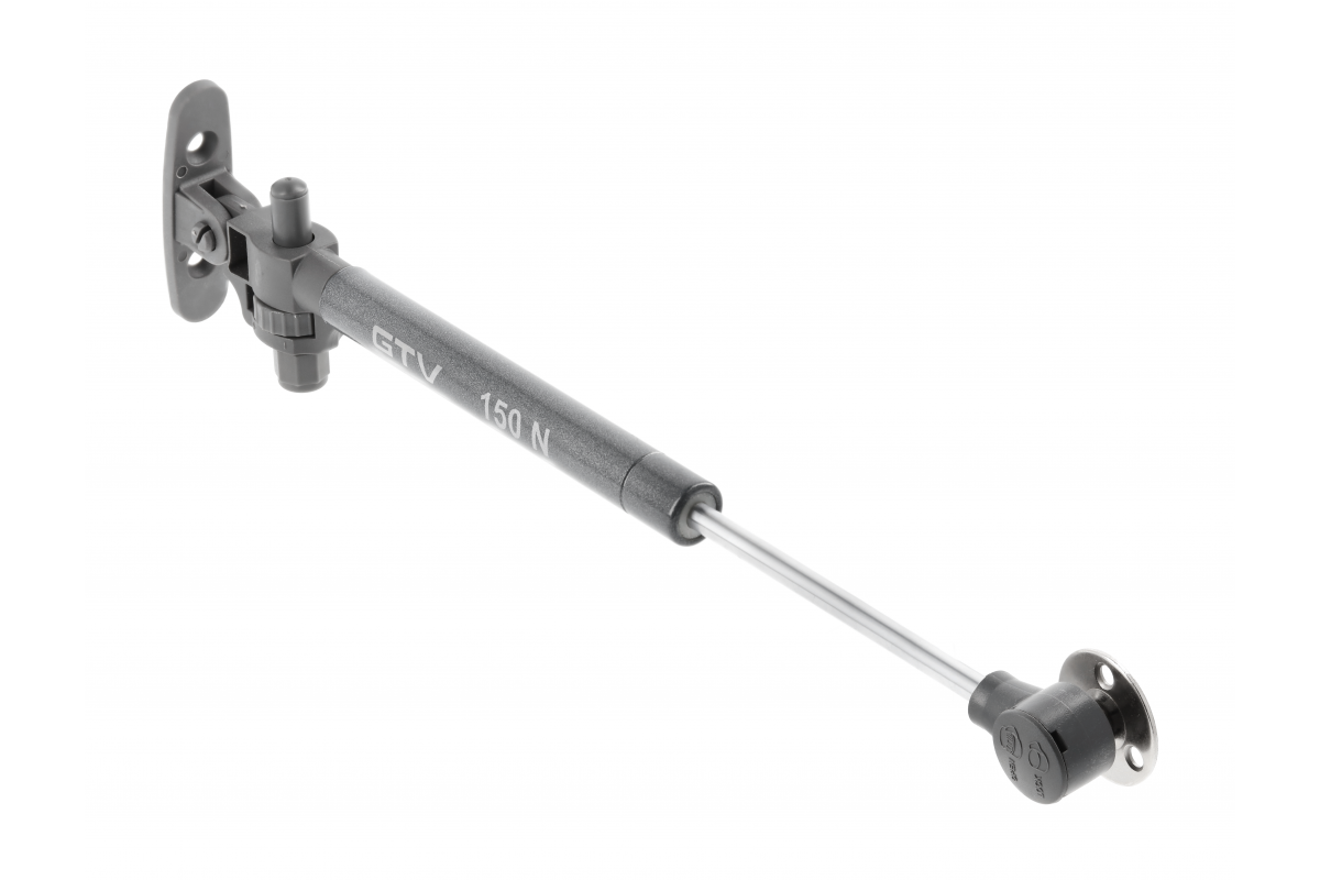 Gas stay lift 150n with soft closing grey anthracite