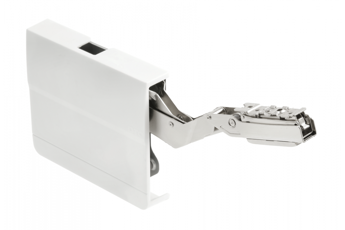 Soft close latch, power ratio 480-1250, max. front height 600 mm, white