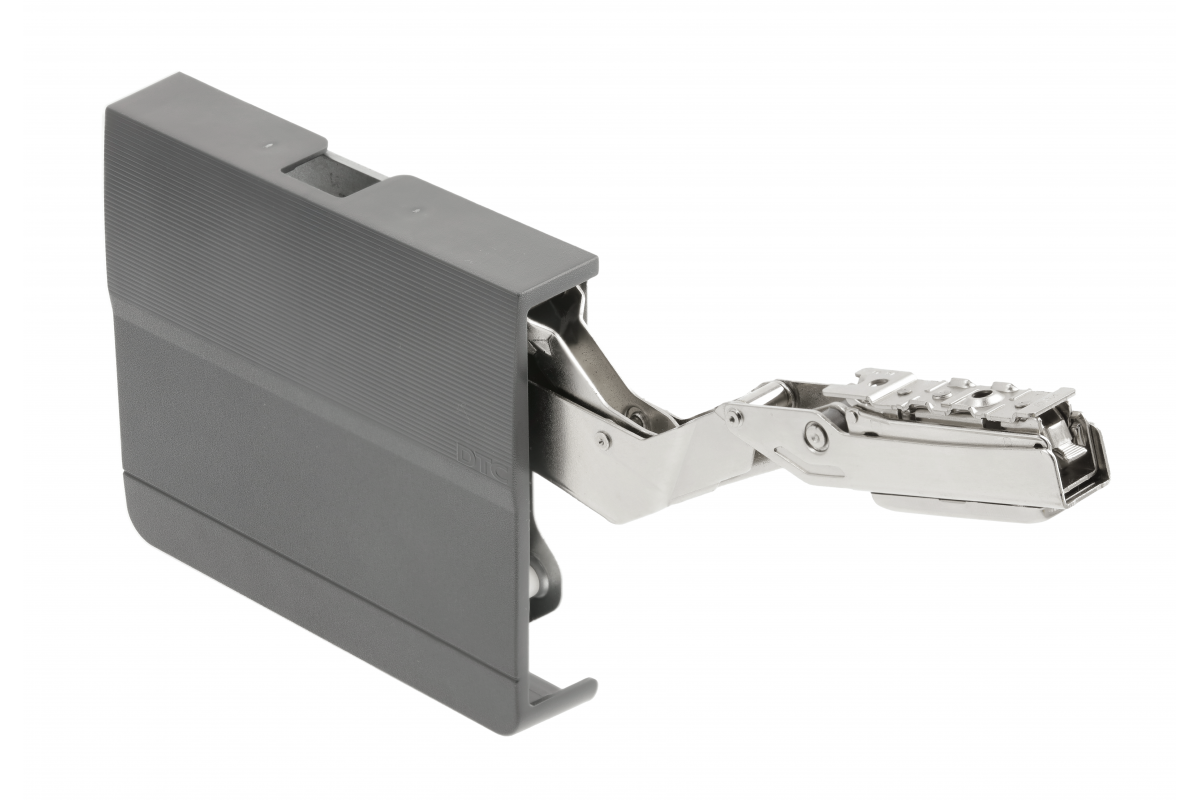 Soft close latch, power ratio 960-2350, max. front height 600 mm, grey