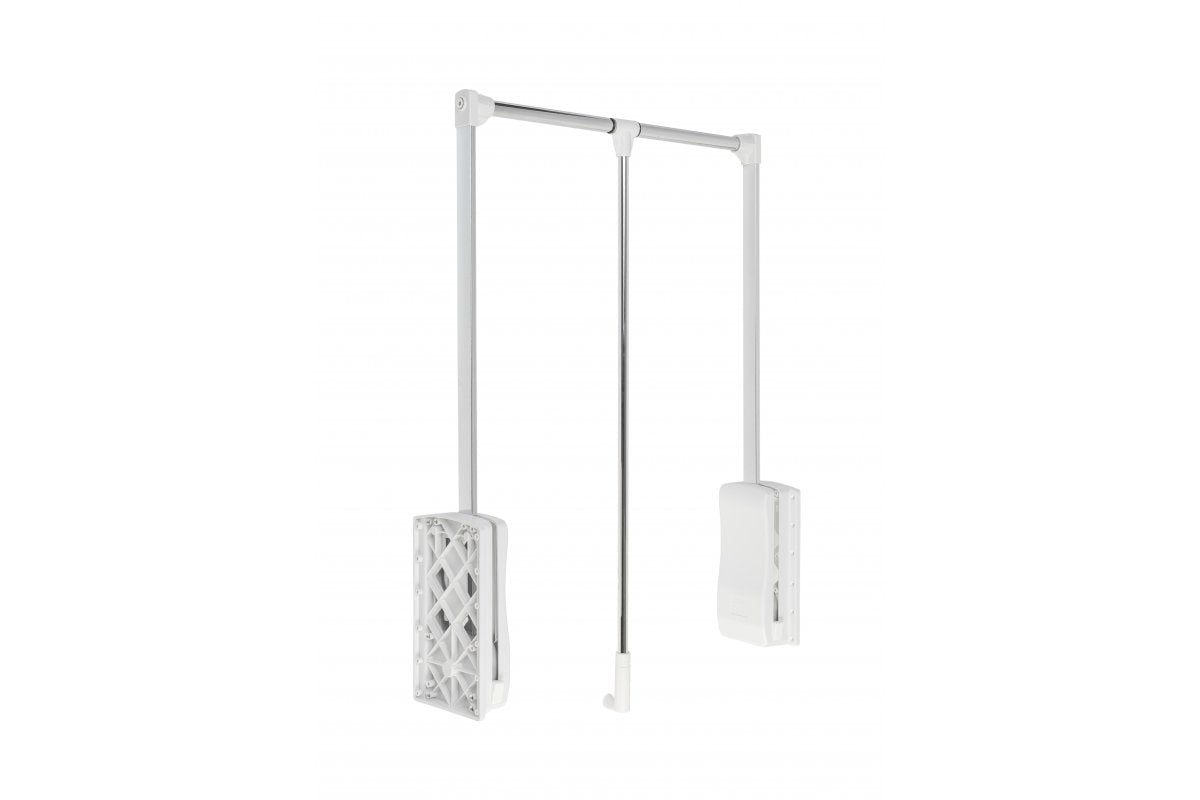 Pull-down wardrobe rail – oil - 545mm - 700mm (steel-100% white)