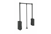 Pull-down wardrobe rail – oil - 545mm - 700mm (stalowy-100% gray)