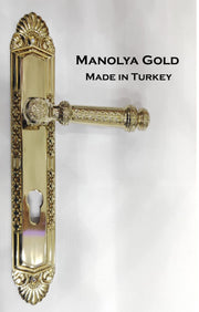 مقبض باب مانوليا البيفيرين صناعة تركية ذهبي