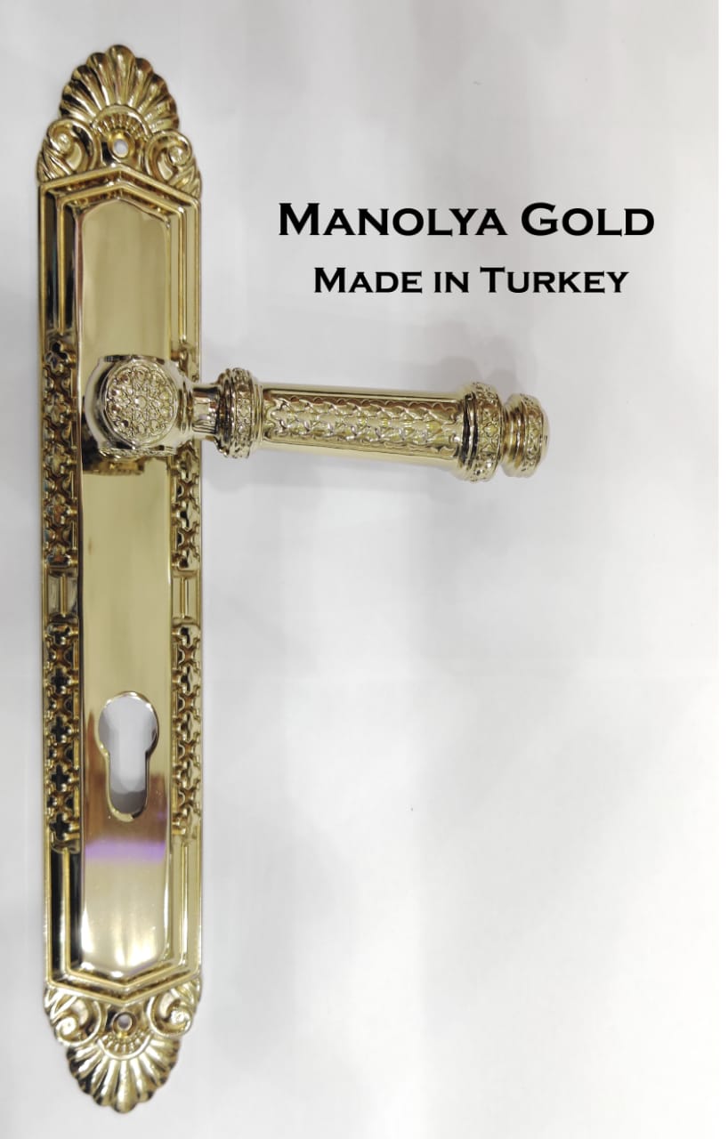 مقبض باب مانوليا البيفيرين صناعة تركية ذهبي