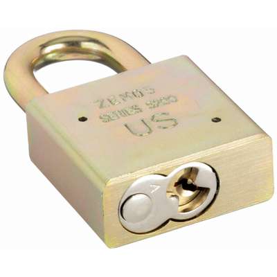 American Lock Keyed Alike, Padlocks, Steel, Shackle Type Standard Shackle, Vertical Shackle Clearance 1-1/8" (10pcs Keyed Alike) A5200GLNKAS10
