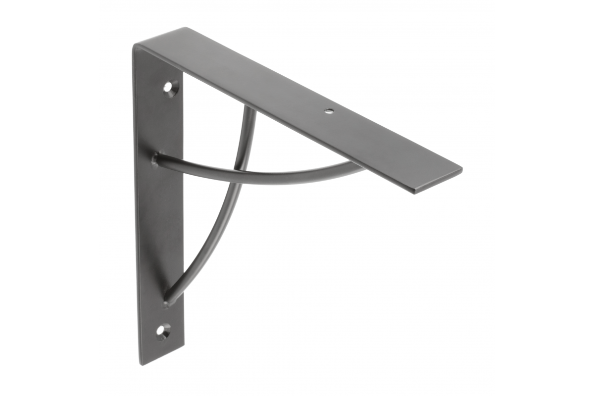 Shelf support NEO, 18x18 cm, black mat
