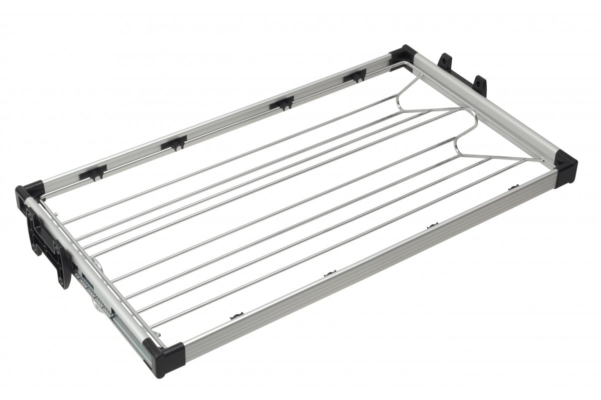 Aluminium footwear drawer for wardrobes, 80cm