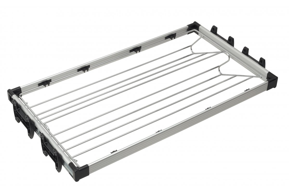 Aluminium footwear drawer for wardrobes, 80cm, full extension