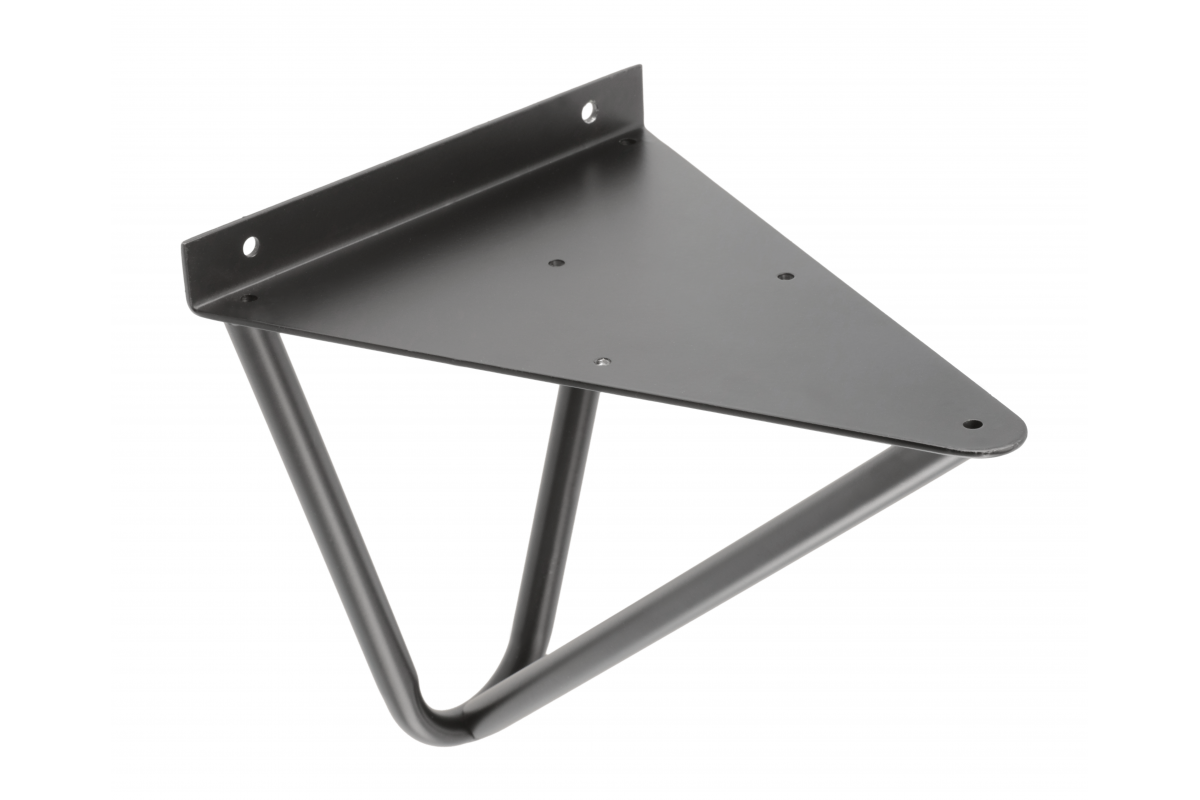 Shelf support WIRE, 18x16 cm, black mat