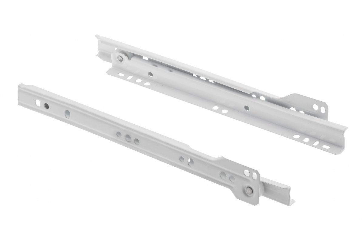 Roller drawer slide white L-400 <0,9mm>