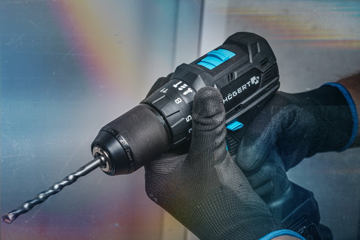 Hogert Brushless Compact Drill Kit Impact Screwdriver 40Nm 18V