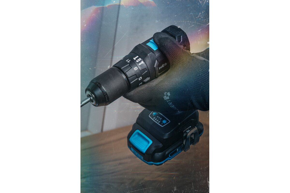 Hogert Brushless Compact Drill Kit Impact Screwdriver 40Nm 18V