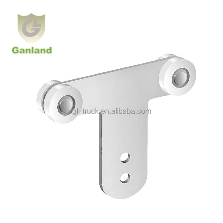 GL-15177  Dia 31mm Width 27mm Tautliner Parts  Hanger and Steel Double Wheel Rollers for Curtain Side Trailer Truck Body Parts