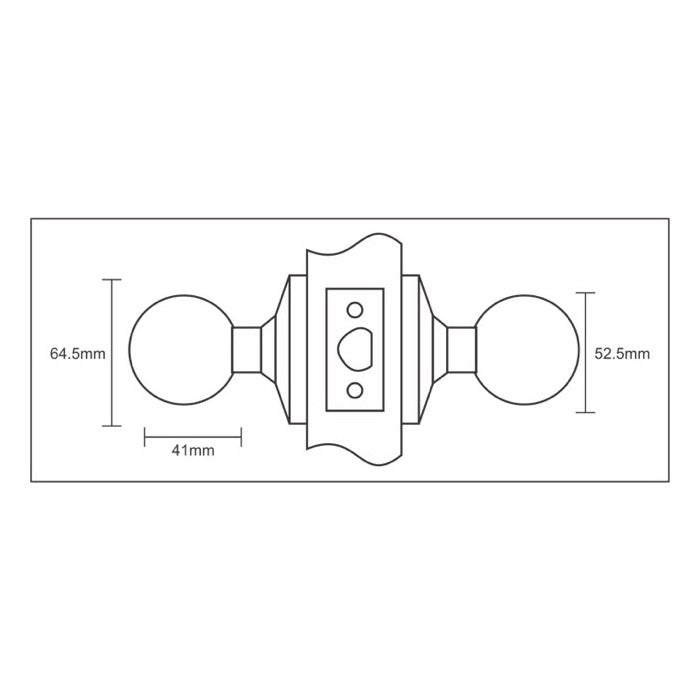 Solex Knobset Dummy both side entrance 500SSP