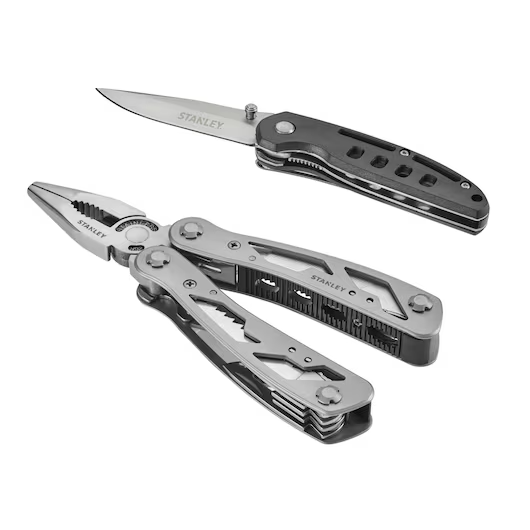 STANLEY COMBO KIT OF 12-IN-1 MULTI-TOOL, KNIFE (2 PC)