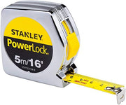 STANLEY POWER LOCK MEASURING TAPE 5M/EX19MM METRIC-IMPERIAL