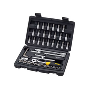 STANLEY 46PCS ¼ 6PTS METRIC SOCKET SET