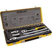 STANLEY ½ 12PTS SOCKET SETS IN METAL TIN CASE