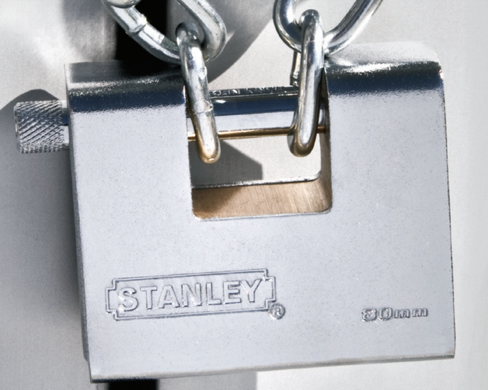 قفل Stanley مدرّع نحاسي، 90 مم