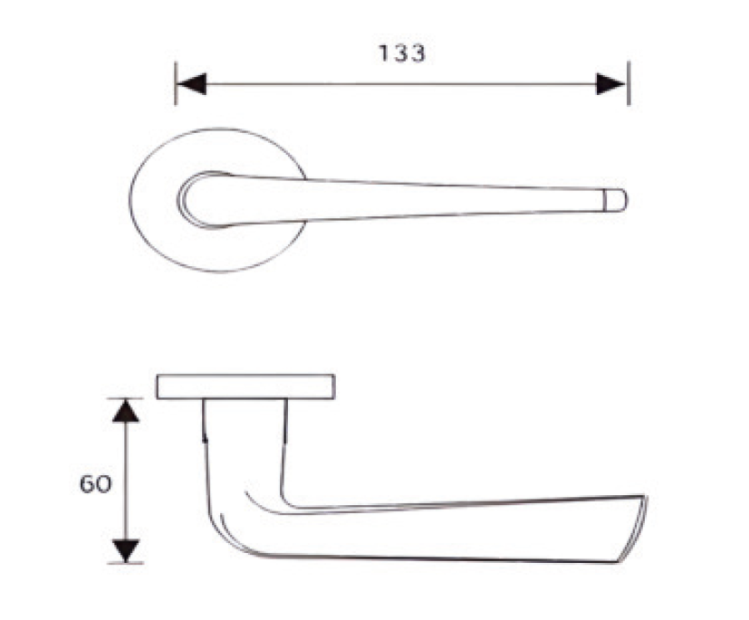 Gleam Door Handle G6112 SS-304grade