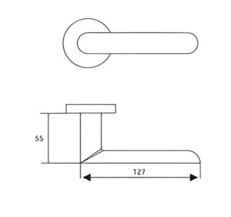 Gleam Door Handle G6111 SS-304grade