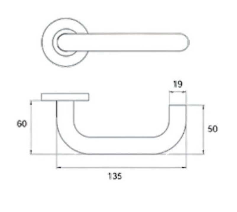 Gleam Door Handle G6101 SS-304grade UK