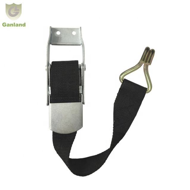 GL-15213-D Curtainside Truck Trailer Steel Buckle PP Strap With Small Double 8mm J Hook for Curtain Side Trailer Parts