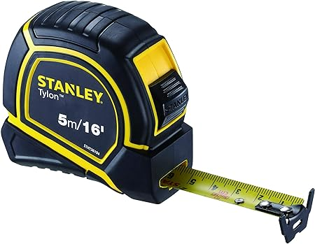 STANLEY TYLON MEASURING TAPE 5M/EX19MM METRIC-IMPERIAL