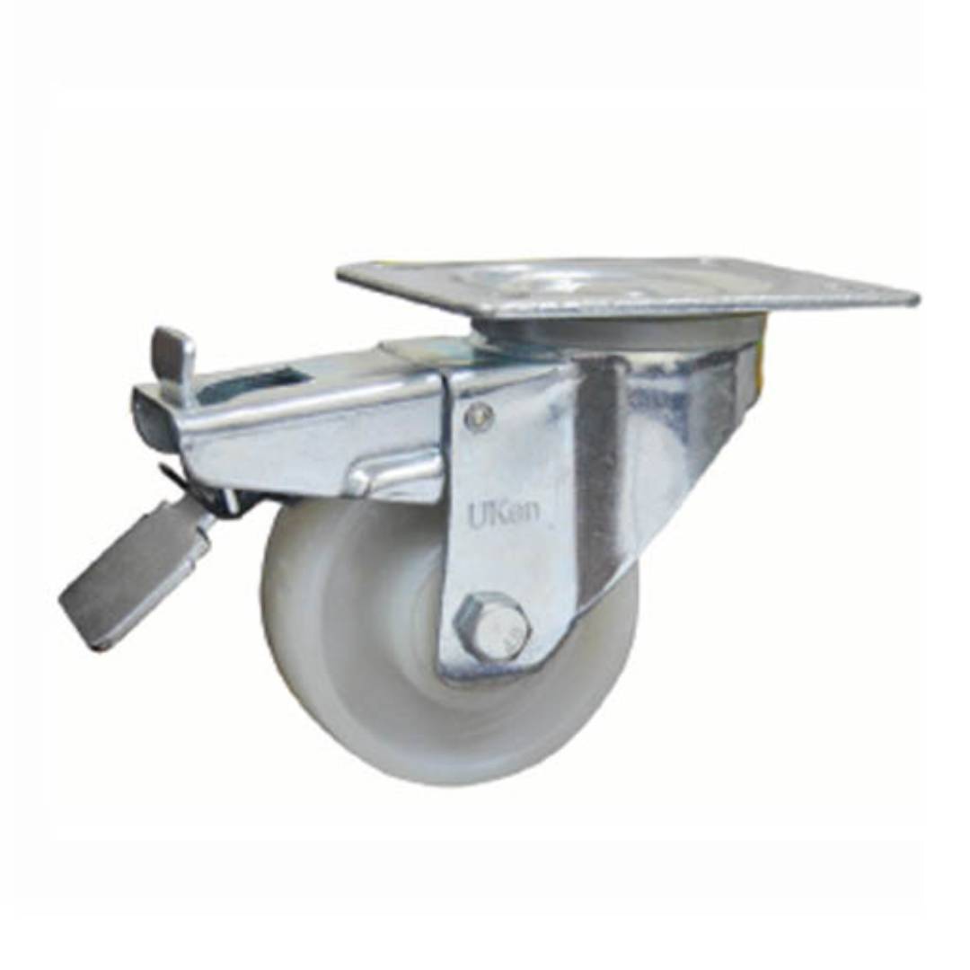 UKEN U5408B Caster Wheel Nylon 8" Swivel With Brake