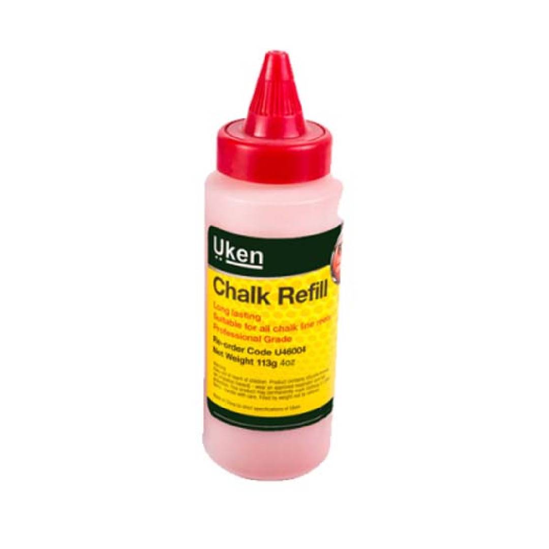 UKEN U46004 Chalk Line Power 4 Oz Red