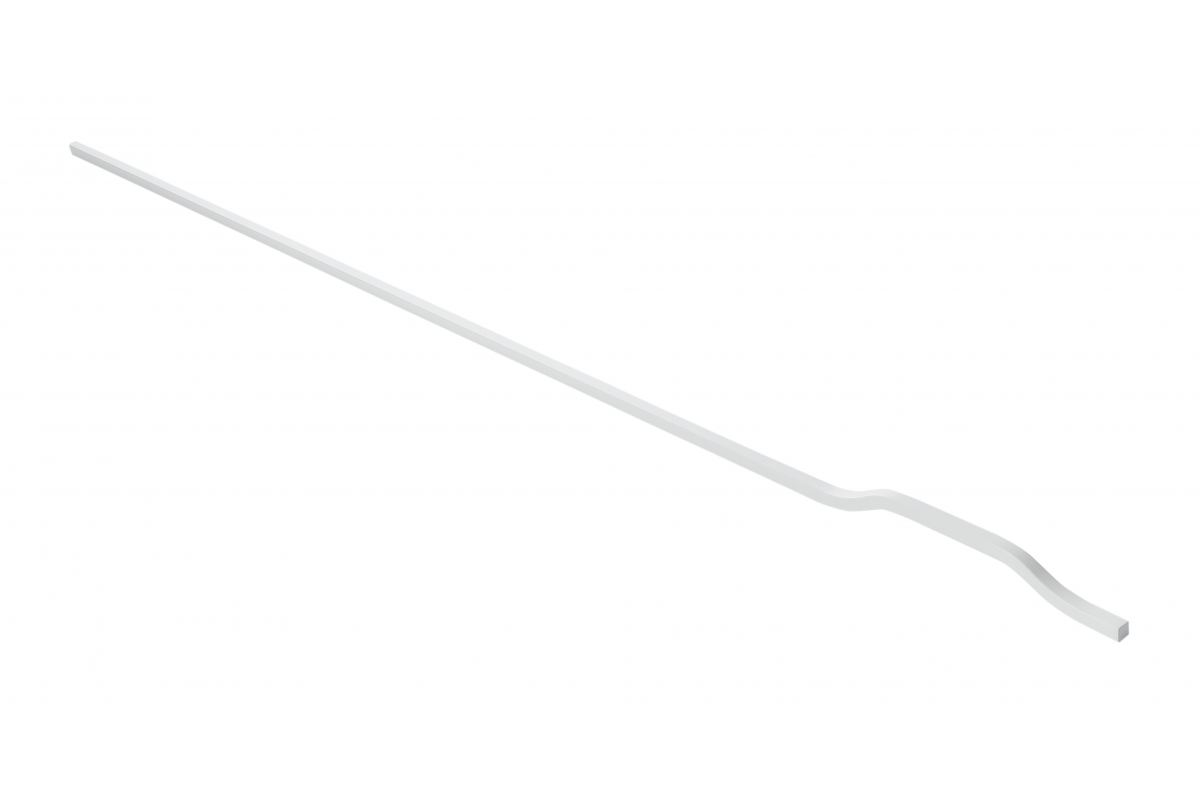 Furniture handle GTV GRAVEL, C=3x352 mm, L= 1200 mm, Al, white matt
