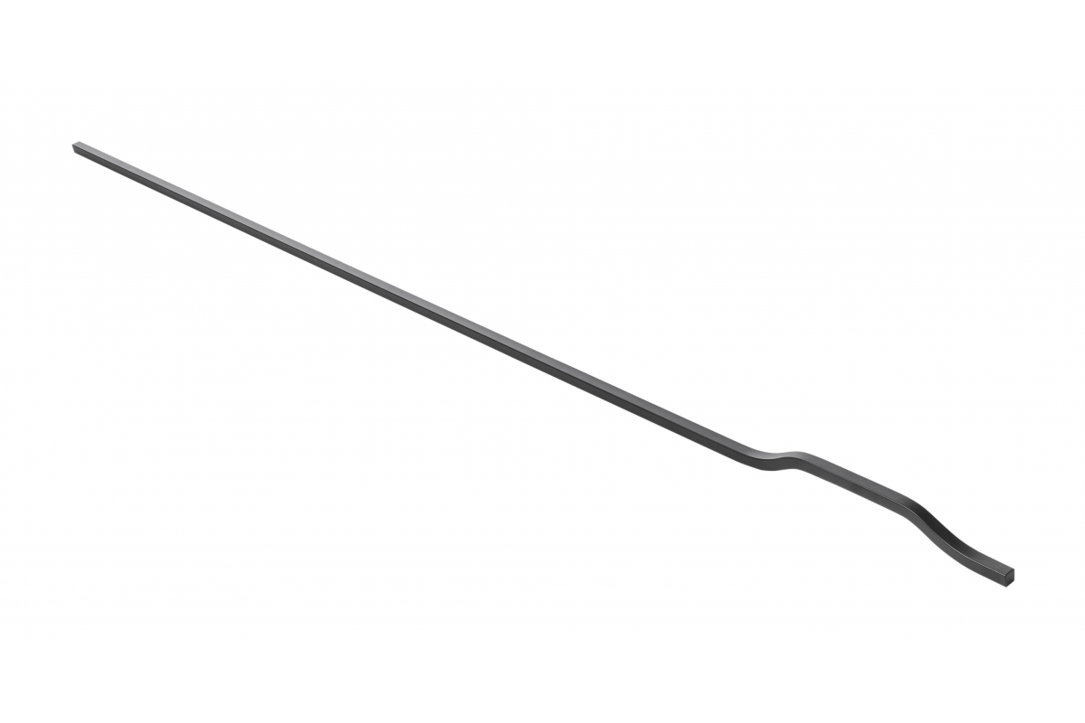 Furniture handle GTV GRAVEL, C=3x352 mm, L= 1200 mm, Al, matt black