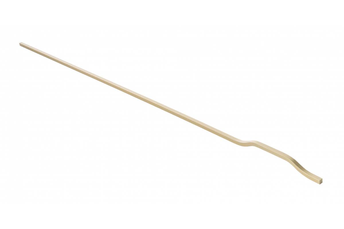 Furniture handle GTV GRAVEL, C=3x352 mm, L= 1200 mm, Al, brushed gold