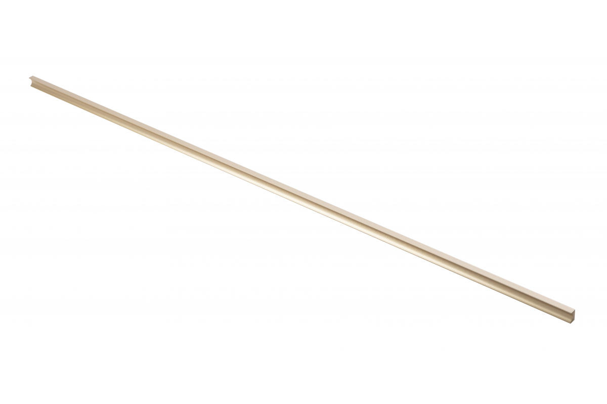 Furniture handle GTV GROOVE, C=3x352 mm, L=1200 mm, Al, brushed gold